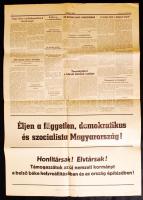1956 Szabad Nép c. lap október 29. száma a forradalom híreivel