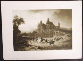 Nemzeti dicsőségünk, 40 db heliogravür, restaurált, 20×30 cm (40×), házi készítésű félbőr mappában, ...