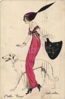 Hölgy kutyával, agár, s: Xavier Sager, L'allure 
