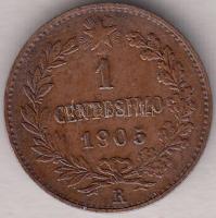 Olaszország 1905R 1c "III. Viktor Emanuel" T:2/2-
Italy 1905R 1 Centesimo "Vittorio E...