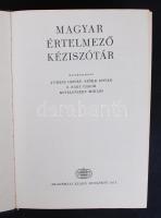 Magyar értelmező kéziszótár Bp., 1972. Akadémiai