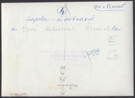 cca 1960-1970 Laczó József: Csapolás és szikraeső az Ózdi Kohászati Művekben; vintage fotó, szerzői ...