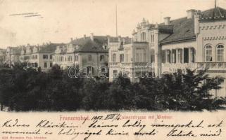 Frantiskovy Lazne, Franzensbad; - 3 old postcards, undivided backside