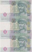 Ukrajna 2004. 1H 3-as ívben T:I  Ukraine 2004. 1 Hryvnia in sheet of three C:Unc  Krause 116