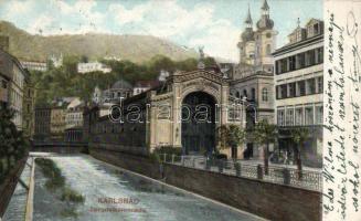 Karlovy Vary, Karlsbad; - 3 old postcards, undivided backside