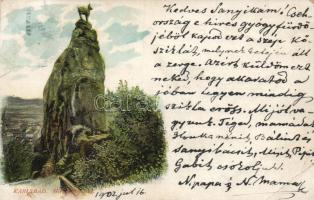 2 db RÉGI cseh városképes lap, osztatlan hátoldalú (Karlsbad, Karlstejn) / 2 old Czech town-view postcards, undivided backside (Karlsbad, Karlstejn)