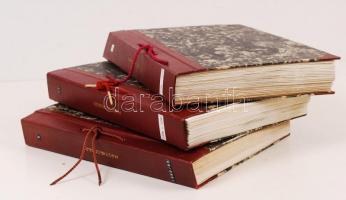 1962-1999 3 db magyarországi gyufacímkékből álló gyűjtemény rengeteg gyufacímkével feliratozva, albu...