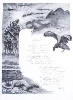 Vörösmarty album. A Pesti Napló előfizetőinek készült kiadás. Bp., é.n., [Pesti Napló]. Kiadói, aran...