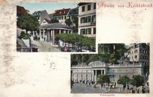 Karlovy Vary, Karlsbad; Castle fountain, Rock fountain