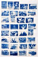 Olimpiatörténet, sport és egyéb motívum gyufacímke gyűjtemény nagy berakóban