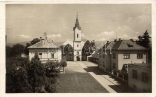 Liptószentmiklós, Ulica Tranovského / street, church