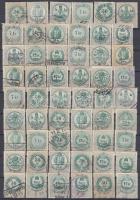 1891 54 db okmánybélyeg berakólapon