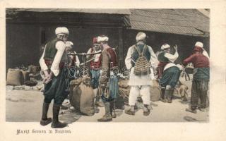 Markt Scenen in Bosnien / Bosnian market, folklore