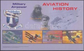 Repüléstörténet kisív, Aviation History mini sheet