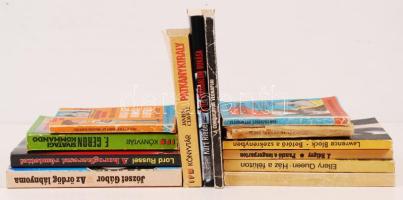 13 db különböző könyv (Széchenyi Zsigmond: Csui!..., Collier: Dunqkerque homokjai, József Gábor: Az ...