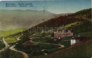 Rózsahegy, Kuska nyaraló, Valuch János kiadása / villa (small tear)
