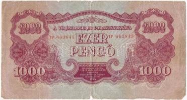 1944. 1000P "A Vöröshadsereg Parancsnoksága" T:III-  Adamo P48