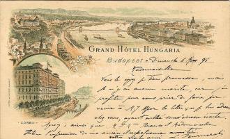 1898 Budapest Grand Hotel Litho