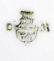 Zsolnay hiányos szendvicses készlet, matricás, jelzett, hibátlan, pótolt 2 db Drasche tányérral(jelz...