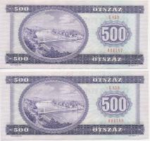 1990. 500Ft (2x) sorszámkövető T:I
Adamo F43
