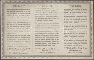 Svájc DN "Hermes Baby" kitöltetlen babakötvény T:I-
Switzerland ND "Hermes Baby"...