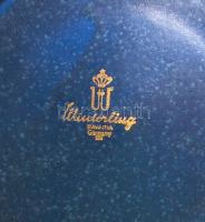 Winterling Bavaria süteményes tányér, csésze és alj, kézzel festett, jelzett, hibátlan, d:19,5 cm