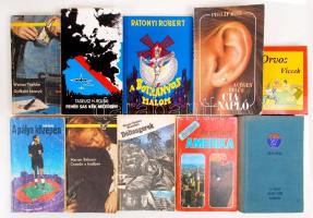 10 db könyv (Montalbán: Déltengerek, Toelcke: Philipagee: CIA napló, H. Rolski: Fehér sas kék mezőbe...