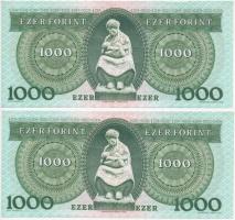 1996. 1000Ft "E" (2x) sorszámkövető T:II (hajtatlan)
Adamo F48