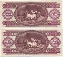 1995. 100Ft (2x) sorszámkövető, jobbra tolódott előlapi nyomat! T:I,I-
Adamo F39