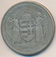 1930. 5P Ag "Horthy-jobbra" T:3  Adamo P8