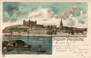 Pozsony, Pressburg; Alleinverlag Hönig Ödön, litho