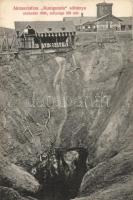 1908 Aknaszlatina, Kunigunda sóbánya beszakadás; Kaufmann Ábrahám kiadása / salt mine accident