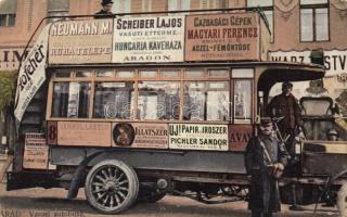 Arad, Városi autóbusz; Pichler Sándor kiadása / urban autobus (kopott sarkak / worn corners)