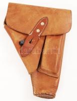 Bőr pisztolytáska, jó állapotban, 19×15 cm