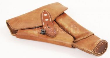 Bőr pisztolytáska, jó állapotban, 19×15 cm