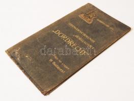 Bőr tárca, aranyozott Lebenversicherungs Gesellschaft "Dordrecht" felirattal, közepes álla...