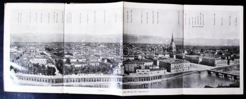 1911 Torino leporelló 30 képpel, térképpel / 
1911 Torino leporello with 30 pictures and map