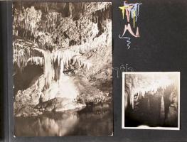1956 Tátra album 29 fotóval, szépen feliratozva, néhány kép foltos, 5x6 és 10x16 cm közötti méretekb...