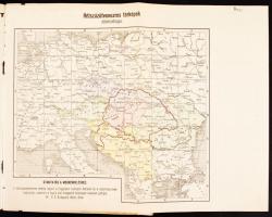 cca 1930-1940 A Magyar Állami Térképészeti Intézet kiadványai, belsejében 2 db térképpel, 24p