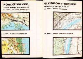 cca 1930-1940 A Magyar Állami Térképészeti Intézet kiadványai, belsejében 2 db térképpel, 24p