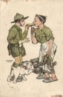 Magyar Cserkészszövetség Nagytábortanácsának képeslapja / Hungarian scouting postcard s: Márton L. (EB)