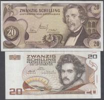 Ausztria 1967-1986. 20Sh (2x) T:I,II- Austria 1967-1986. 20 Shilling (2x) C:UNC,VF