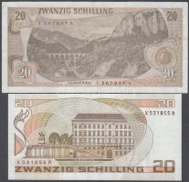 Ausztria 1967-1986. 20Sh (2x) T:I,II-
Austria 1967-1986. 20 Shilling (2x) C:UNC,VF