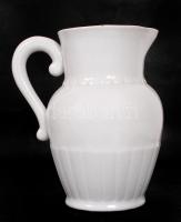 Drasche kancsó, fehér mázas, jelzett, hibátlan, m:18 cm