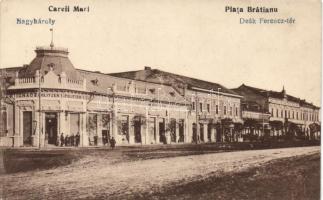 Nagykároly, Politzer Ignác, Hadnagy Ignác, Hermann Samu és Klein Ignác üzletei / shops