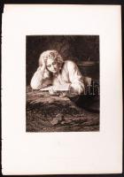 Werther, acélmetszet, megjelent a Goethe galéria című könyvben, Lipcse 1864, 12×16 cm