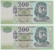 2006. 200Ft (2x) sorszámkövető T:I Adamo F53F