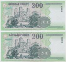 2006. 200Ft (2x) sorszámkövető T:I
Adamo F53F