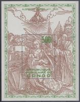 Albrecht Dürer halálának 450. évfordulója: festmény blokk 450th death anniversary of Albrecht Dürer:...