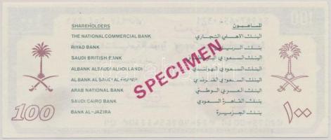 Szaúd-Arábia DN "Saudi Travellers Cheque Company" 100R "SPECIMEN" utazási csekk ...